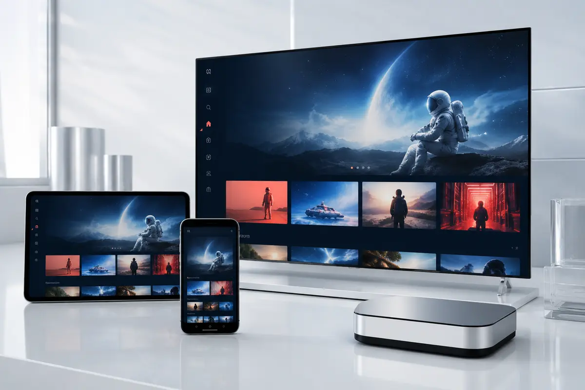 Apple TV, iPhone & iPad setup example for a compatible Best IPTV player